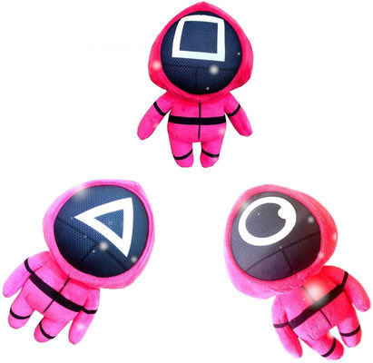 jouets de peluche de soldats de rose de jeu de calmar de 15cm pour des enfants