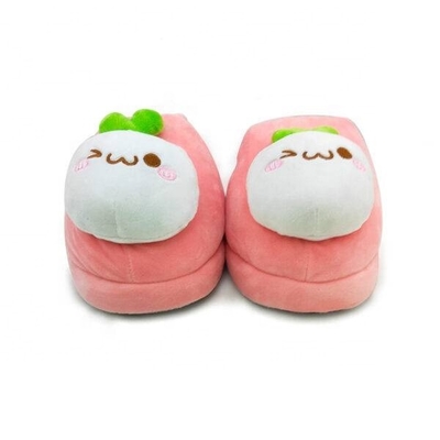 Appui à la maison d'ODM d'OEM de pantoufles de peluche de lapin d'hiver chaud