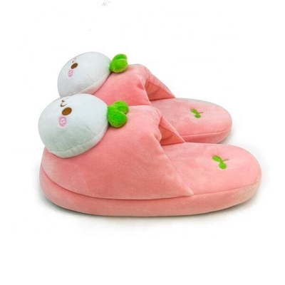 Appui à la maison d'ODM d'OEM de pantoufles de peluche de lapin d'hiver chaud