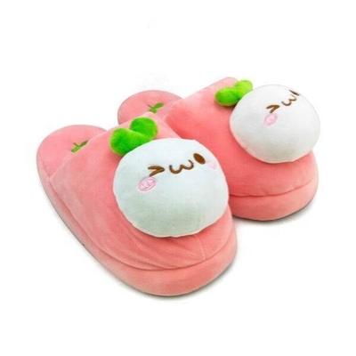 Appui à la maison d'ODM d'OEM de pantoufles de peluche de lapin d'hiver chaud