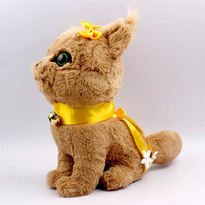 Cat Stuffed Plush Toy mignonne adaptée aux besoins du client 25cm pour le bébé