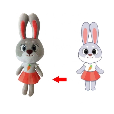La peluche de Kawaii a bourré la certification de Bunny Toy With EN71