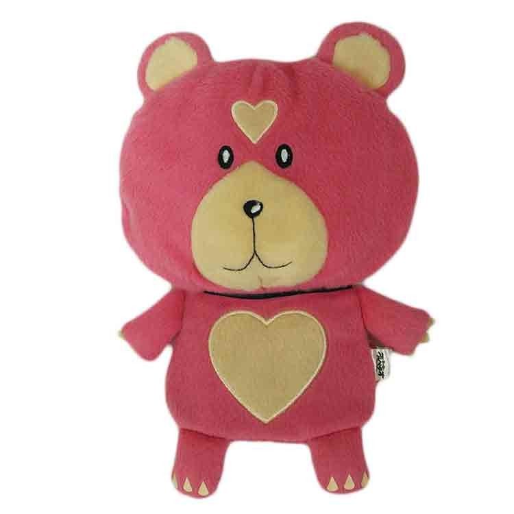 Petit porte-cartes rouge de peluche de porte-cartes de chèque-cadeau de peluche d'ours Toy Accessories mou