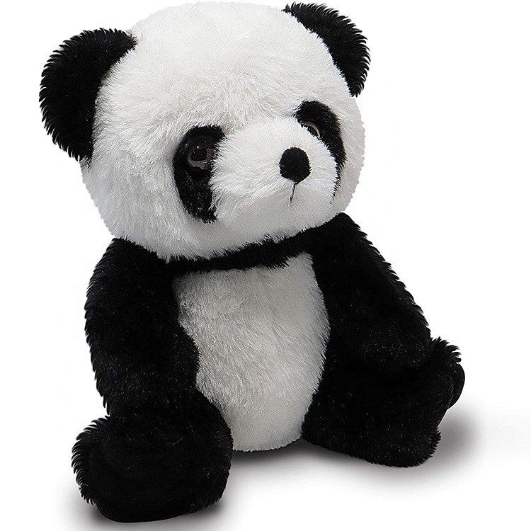 Peau faite sur commande Panda Plush Toy No Fading amical reposant le coton de 100% pp