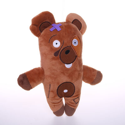 Les jouets interactifs adaptés aux besoins du client de peluche d'animaux familiers ont bourré des jouets de mastication 20cm