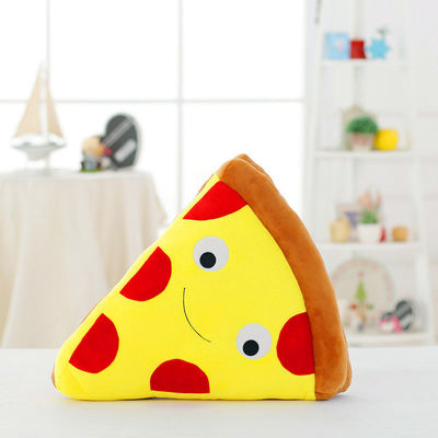 La peluche de bébé de pizza de simulation joue les enfants drôles pour l'interaction d'enfant de parent