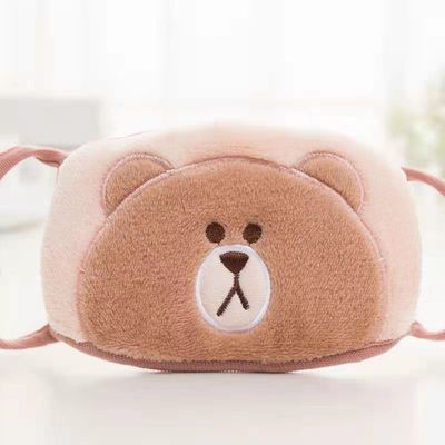 Preuve froide épaissie respirable 15cm*9cm de coton de bande dessinée de masque pur mignon de peluche