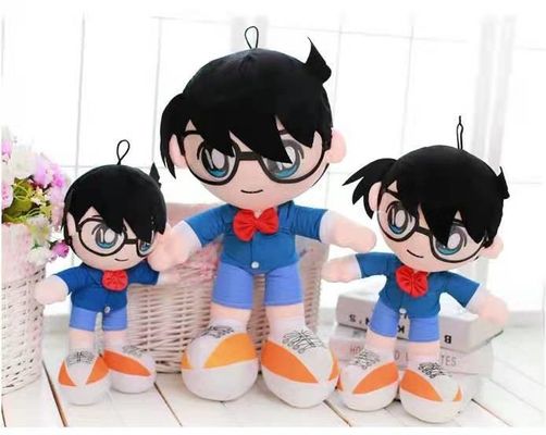 cadeau d'anniversaire de détective de 40cm de Conan Plush Doll Cartoon Plush des enfants bleus de jouets
