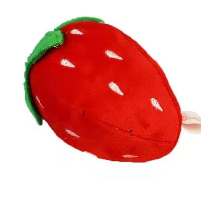 cadeau mou pendant de Toy Keyring For Car Birthday de peluche de fraise de bande dessinée de 10cm