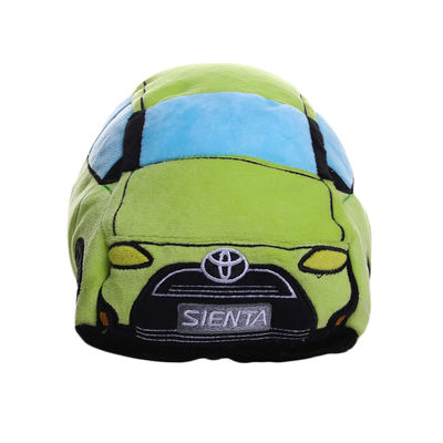 la peluche de voiture de bande dessinée bourrée par émulation verte d'enfants de 30cm joue à la mode