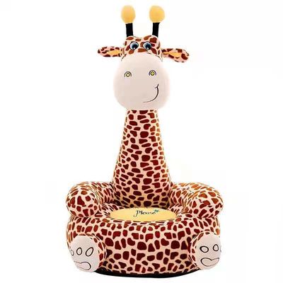 Chaise de bébé de jardin d'enfants de Sofa Cartoon Animal Little Sofa de peluche d'enfants de girafe